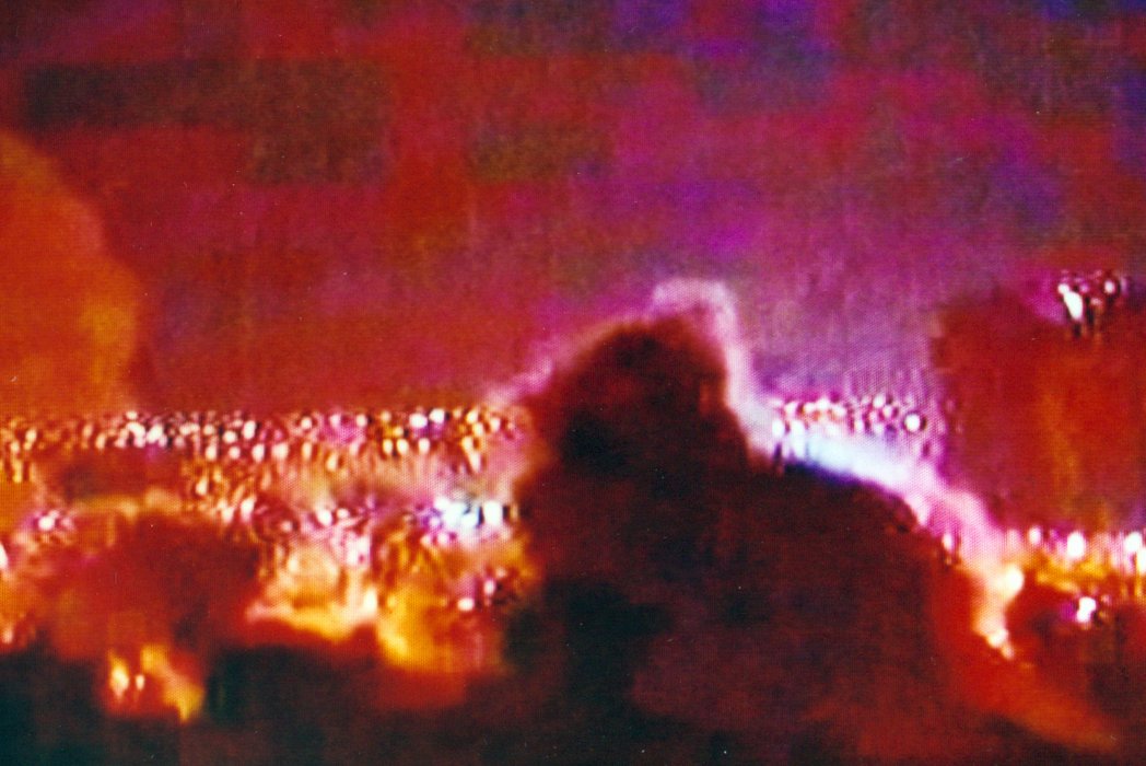 Bombarding raid, Irak, TV capture © M.G